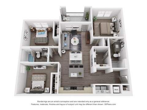 C1 Floor Plan at The Maddox, Buckeye Arizona